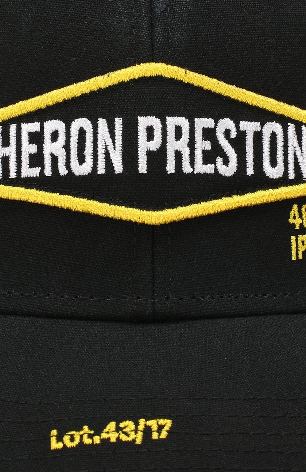 Хлопковая бейсболка HERON PRESTON черного цвета по цене 8855 руб., арт. HMLB001S197660011088, фото 3 Хлопковая бейсболка HERON PRESTON, арт. HMLB001S197660011088, фото 3