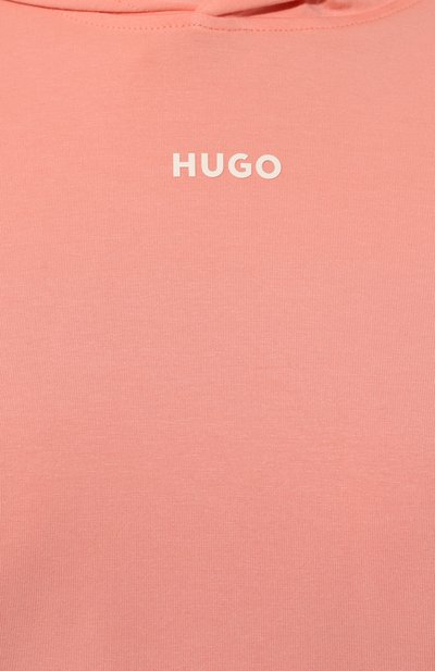 Хлопковое худи HUGO розового цвета по цене 9495 руб., арт. 50490594, фото 5 Хлопковое худи HUGO, арт. 50490594, фото 5
