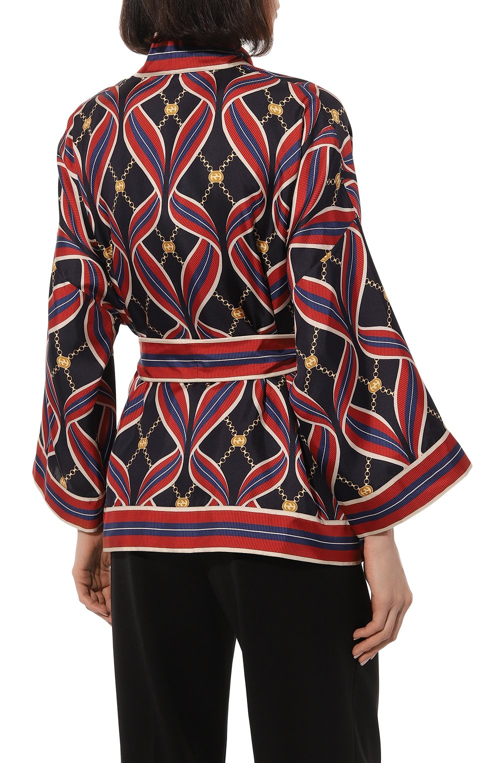 Шелковая блузка GUCCI, арт. 577094 ZAB43, фото 4