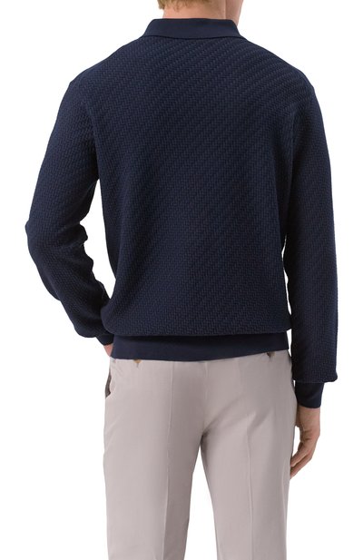 Поло из шелка и хлопка BRIONI, арт. UMR10L/PAK22, фото 4