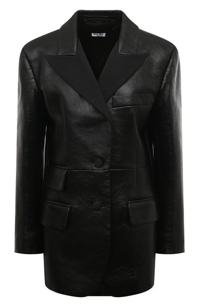 Кожаный жакет MIU MIU, арт. MPG447-1SNT-F0002, фото 1