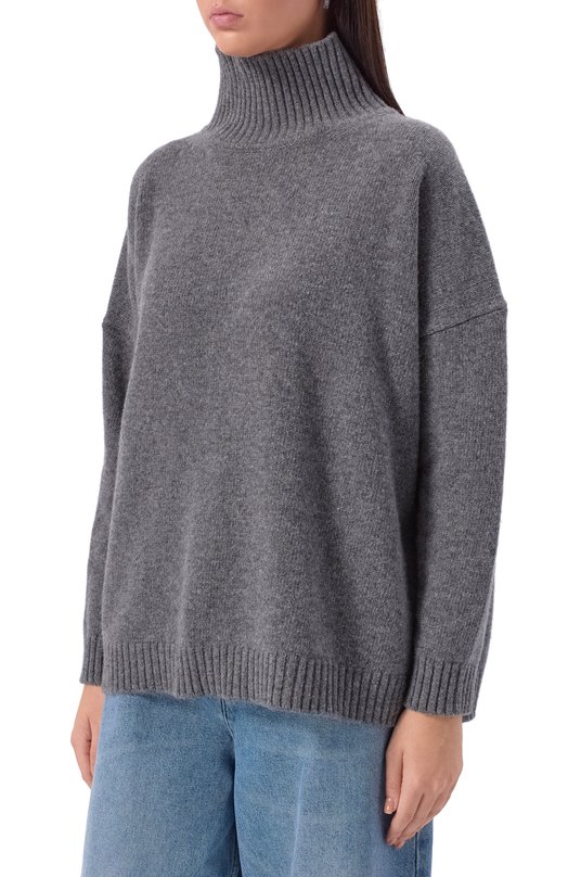 Шерстяной свитер Weekend Max Mara B0RGIA Серый  B0RGIA Фото 3