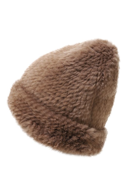 Меховая шапка из норки VICTORIA KUSENKOVA 051950033202 Коричневый  051950033202 Фото 3