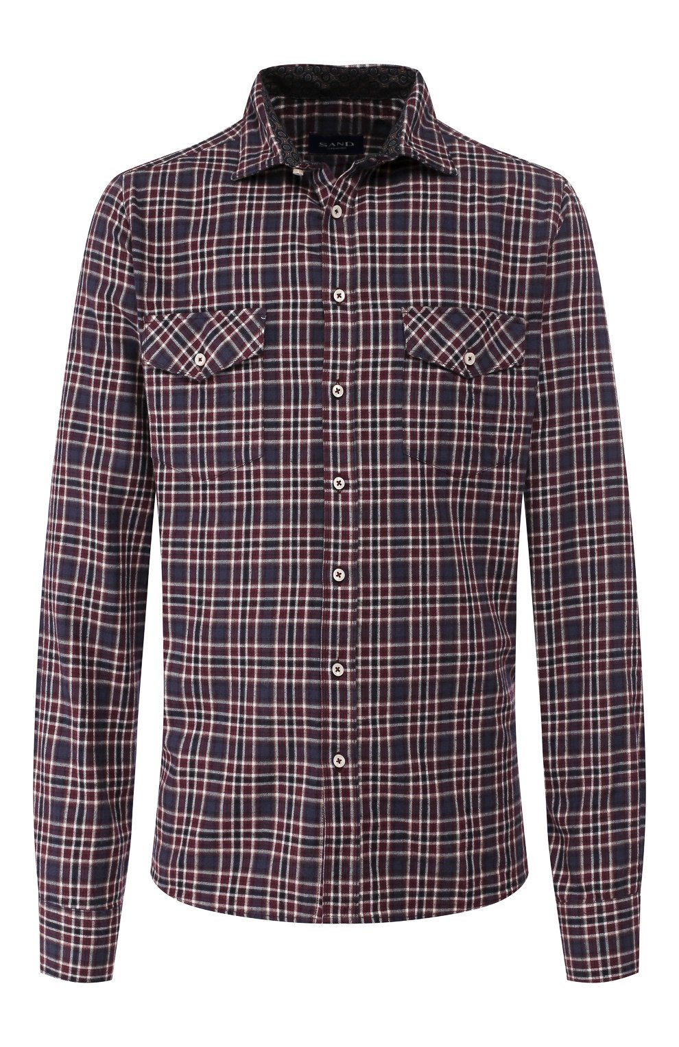 Рубашка из смеси хлопка и шерсти SAND, арт. 8243 IVER C TRIM P0CKET, фото 1