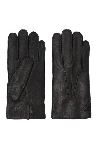 Мужские кожаные перчатки MVST, арт. SG02/321BM 4010/DEER CASH LINED