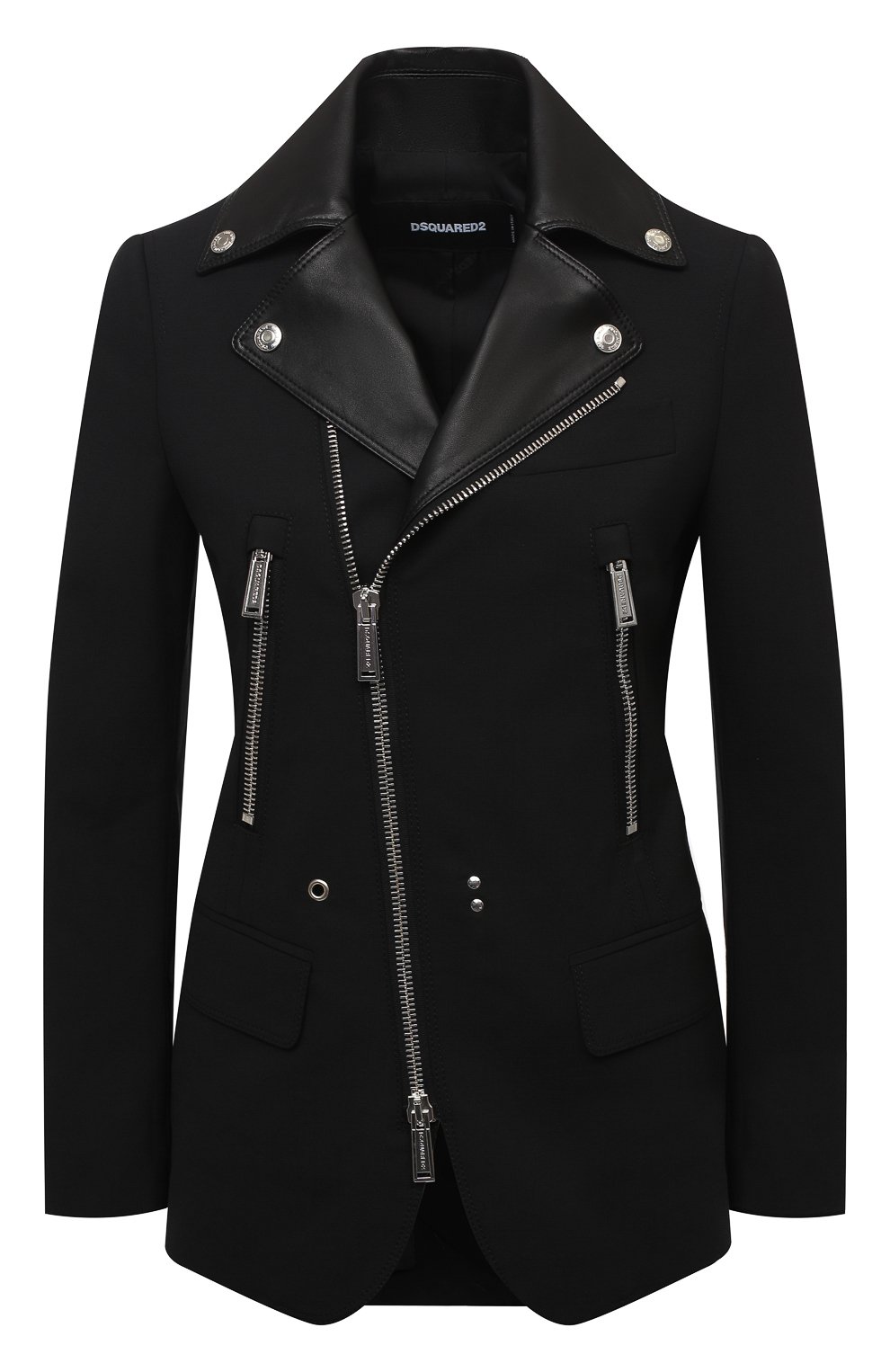 Шерстяной жакет DSQUARED2 черного цвета по цене 151000 руб., арт. S75BN0753/S40320, фото 1 Шерстяной жакет DSQUARED2, арт. S75BN0753/S40320, фото 1