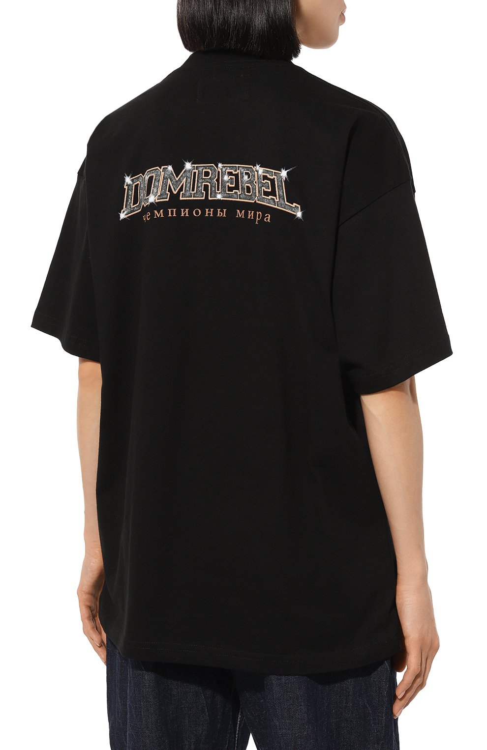 Хлопковая футболка DOMREBEL, арт. PUNCHLINE/T-SHIRT, фото 4