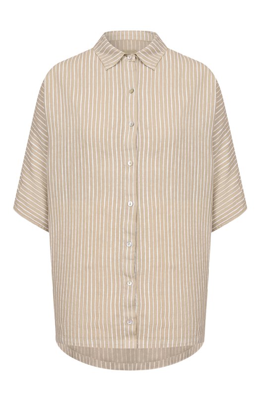 Льняная рубашка 120% Lino 33ALIW1PLA/000G470 Бежевый 33ALIW1PLA/000G470