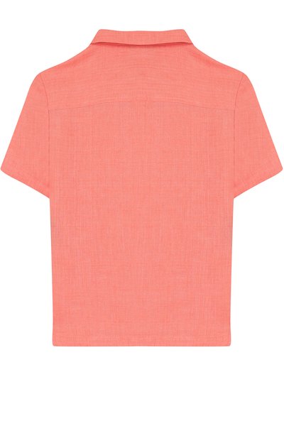 Льняная рубашки прямого кроя с короткими рукавами LORO PIANA, арт. FAI1206, фото 2