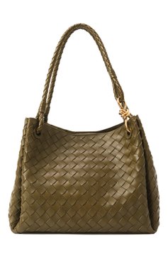 Женская сумка-тоут parachute large BOTTEGA VENETA хаки цвета, арт. 796571 VCPPT | Фото 1 (Материал сплава: Проставлено; Драгоценные камни: Проставлено; Материал: Натуральная кожа; Размер: large)