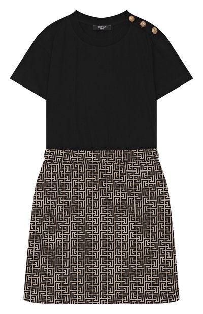 Хлопковое платье BALMAIN, арт. BX1A21