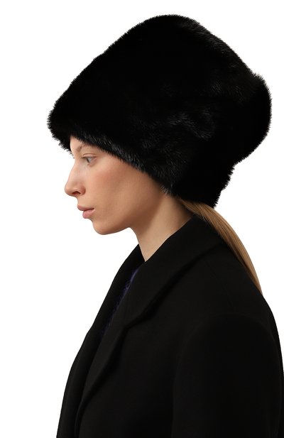 Шапка-кубанка мелания из меха выдры FURLAND, арт. 0217410810002200004, фото 2
