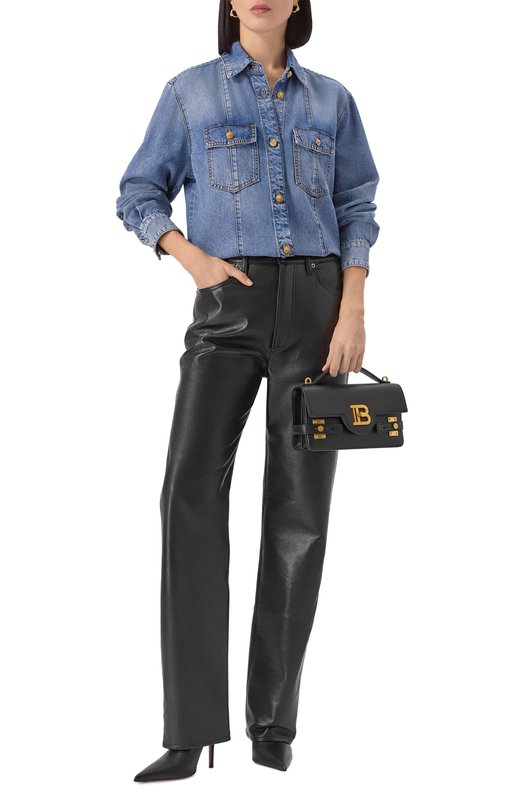 Джинсовая рубашка Balmain FF0HC080/DF97 Голубой  FF0HC080/DF97 Фото 2