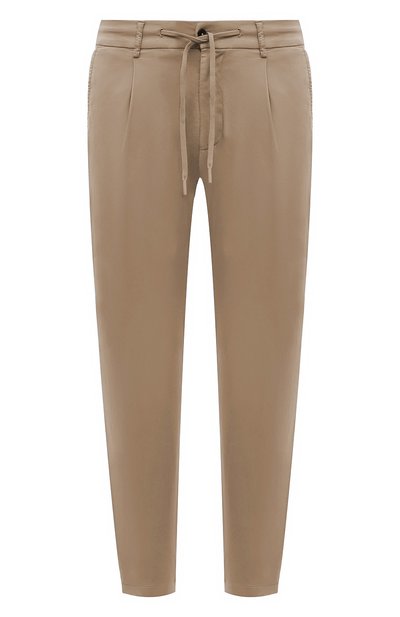 Брюки из хлопка и шелка ANDREA CAMPAGNA, арт. SPIAGGIA 1P GD, фото 1