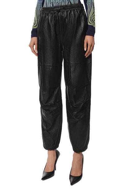 Кожаные джоггеры ALEXANDER WANG, арт. UWC1224035, фото 3
