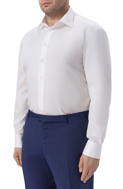 Хлопковая сорочка STEFANO RICCI белого цвета по цене 110000 руб., арт. MC003678/BN2941, фото 3 Хлопковая сорочка STEFANO RICCI, арт. MC003678/BN2941, фото 3