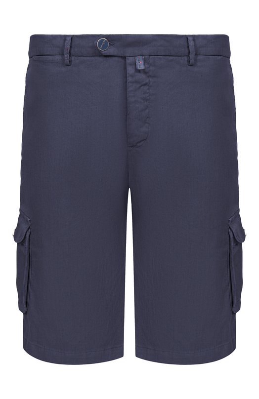 Шорты изо льна и хлопка Kiton UFPPBK0603H Синий UFPPBK0603H