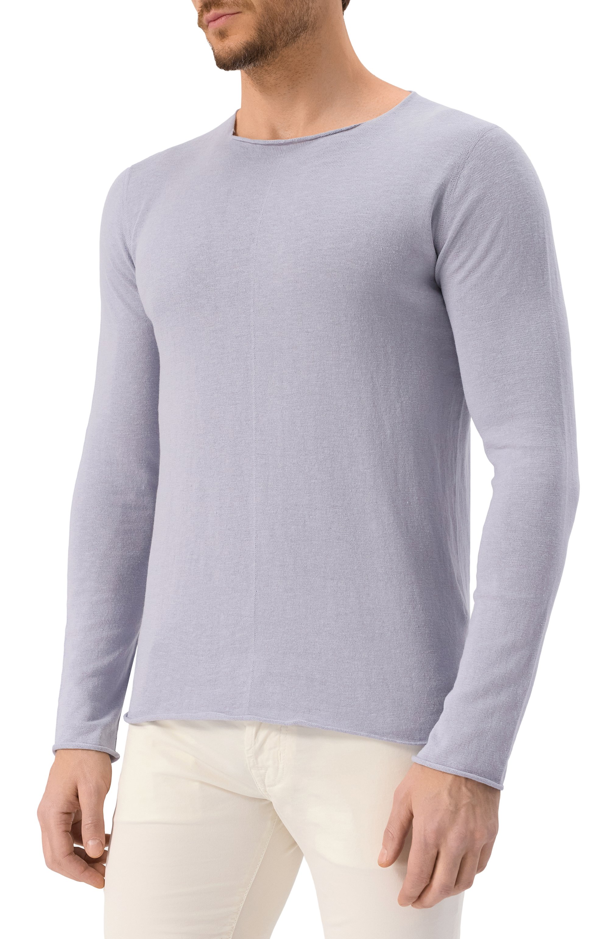 Джемпер из хлопка и льна HANNES ROETHER, арт. FI10NTE.127/, фото 3