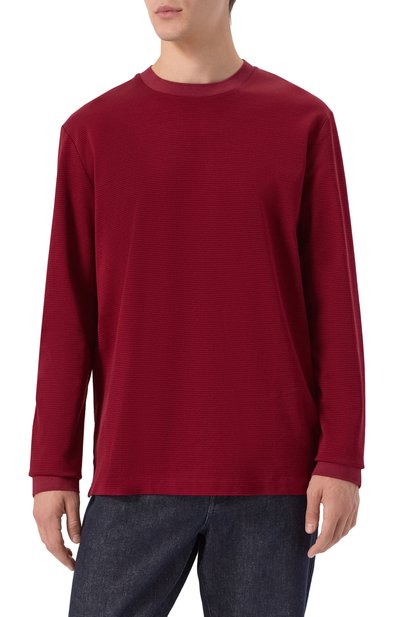 Хлопковый лонгслив BOSS, арт. 50549387, фото 3