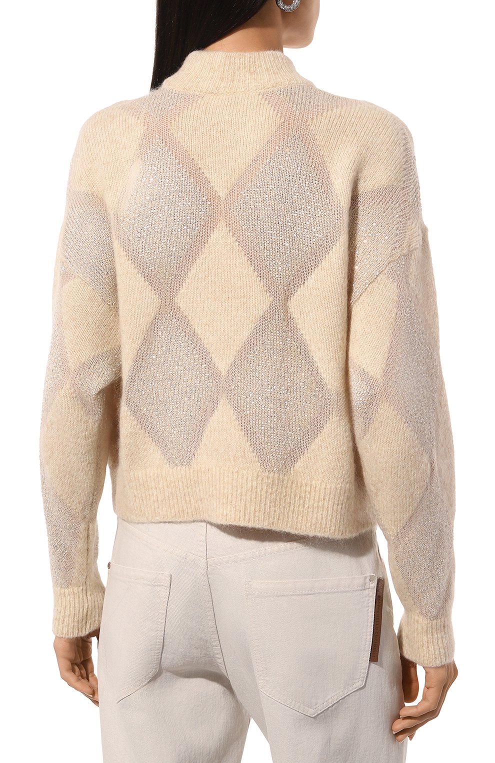 Шерстяной свитер BRUNELLO CUCINELLI, арт. MCM518804, фото 4