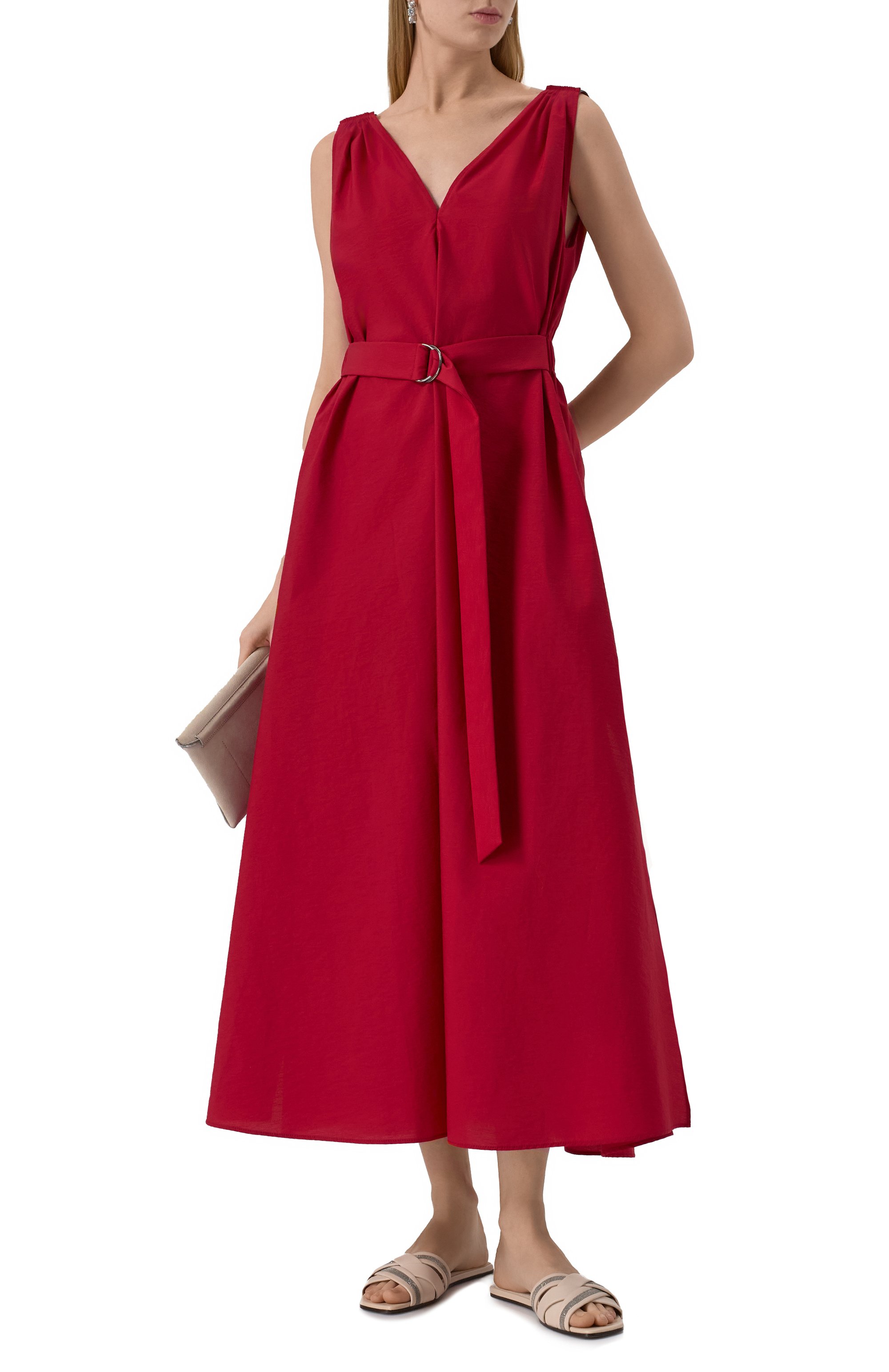 Хлопковое платье BRUNELLO CUCINELLI, арт. M0F79A5092, фото 2