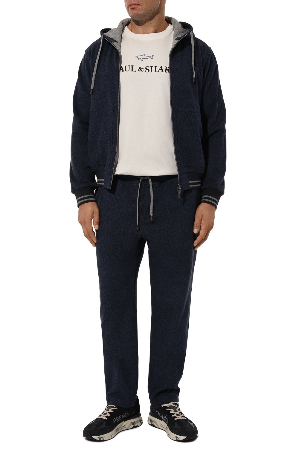 Толстовка из хлопка и шерсти CAPOBIANCO, арт. 17M409.FS00./58, фото 2