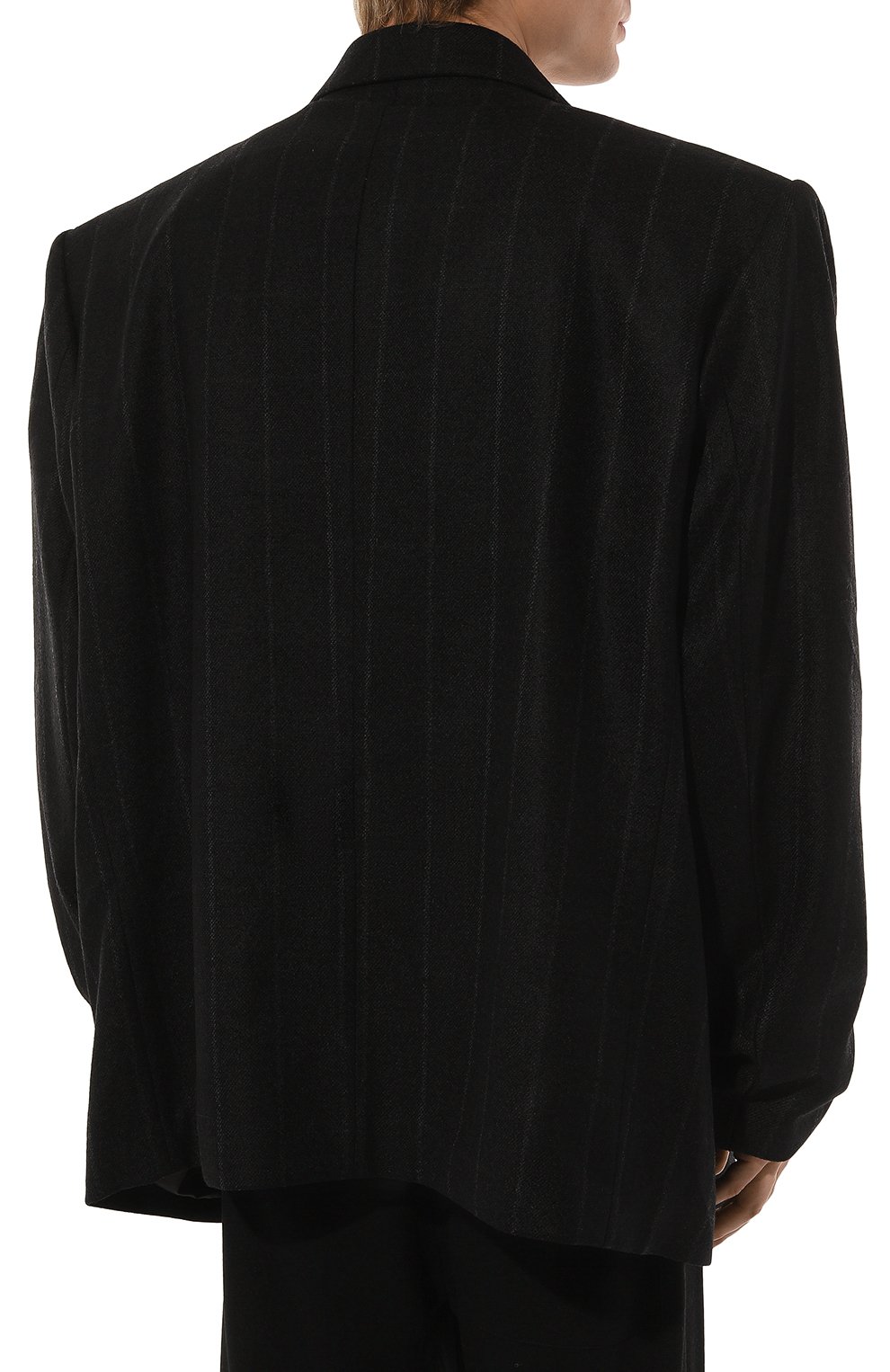 Пиджак из шерсти и кашемира WHO_AM, арт. MJ1-P231-BLK/СAGE, фото 6