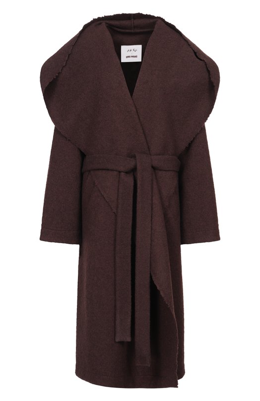 Шерстяное пальто Uma Wang V2256K002 Коричневый V2256K002