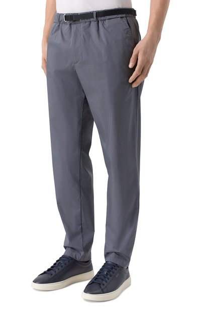 Хлопковые брюки WHITE SAND темно-серого цвета по цене 23600 руб., арт. 26SU66/311, фото 3 Хлопковые брюки WHITE SAND, арт. 26SU66/311, фото 3