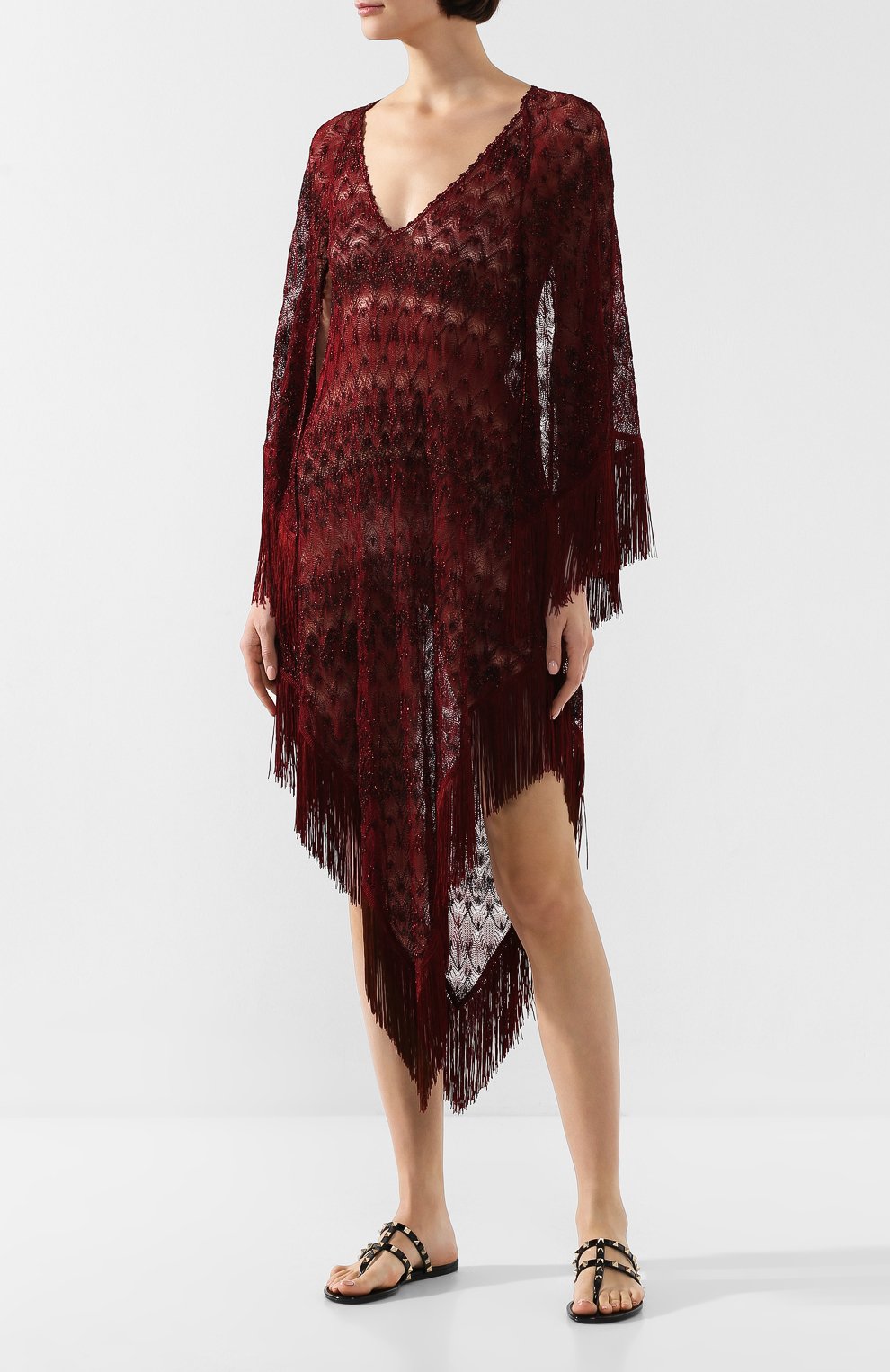 Туника MISSONI бордового цвета по цене 107500 руб., арт. MMQ00130/BR0081, фото 3 Туника MISSONI, арт. MMQ00130/BR0081, фото 3
