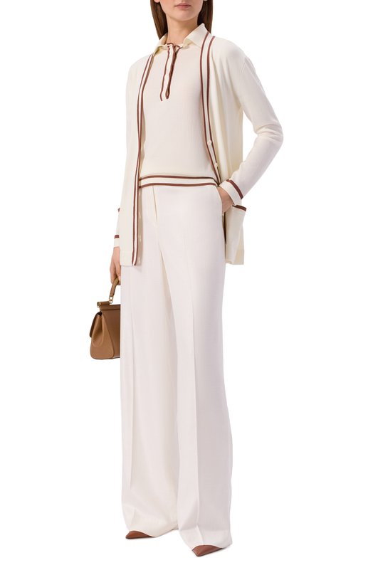 Шерстяное поло Kiton D61704 Белый  D61704 Фото 2