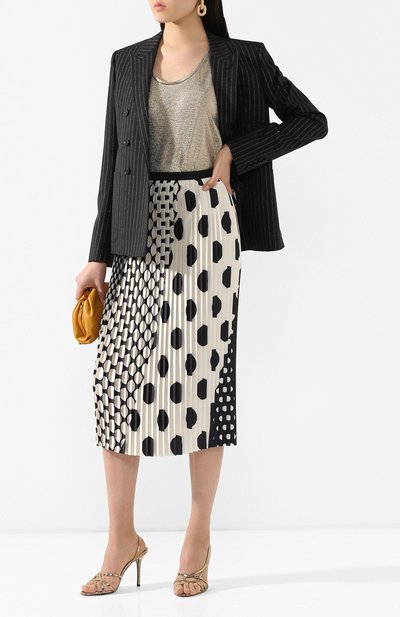 Майка DRIES VAN NOTEN золотого цвета по цене 9950 руб., арт. 201-11122-9110, фото 2 Майка DRIES VAN NOTEN, арт. 201-11122-9110, фото 2
