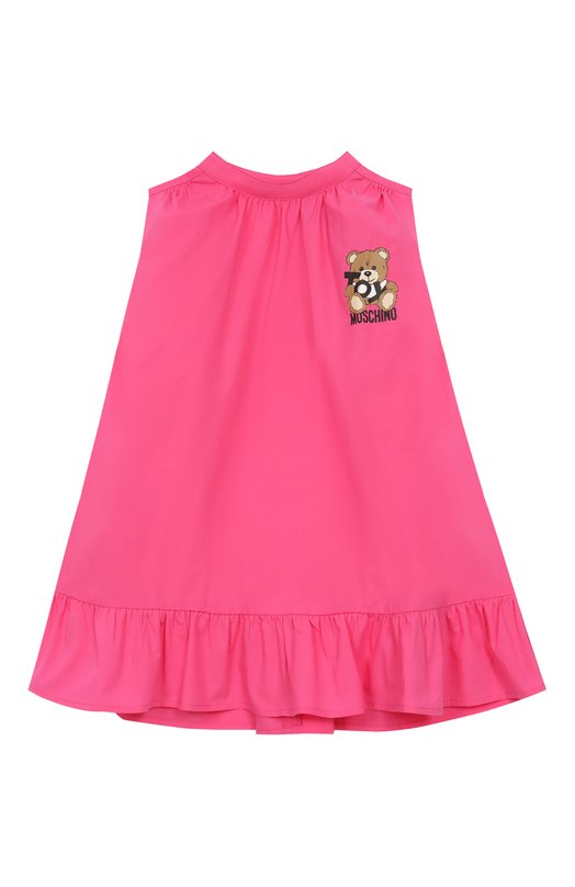 

Хлопковое платье Moschino, Розовый