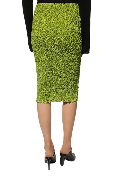 Юбка из вискозы DRIES VAN NOTEN салатового цвета по цене 84100 руб., арт. 221-010851-4260, фото 4 Юбка из вискозы DRIES VAN NOTEN, арт. 221-010851-4260, фото 4