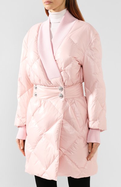 Утепленная куртка BALMAIN розового цвета по цене 358000 руб., арт. SF08672/X304, фото 3 Утепленная куртка BALMAIN, арт. SF08672/X304, фото 3