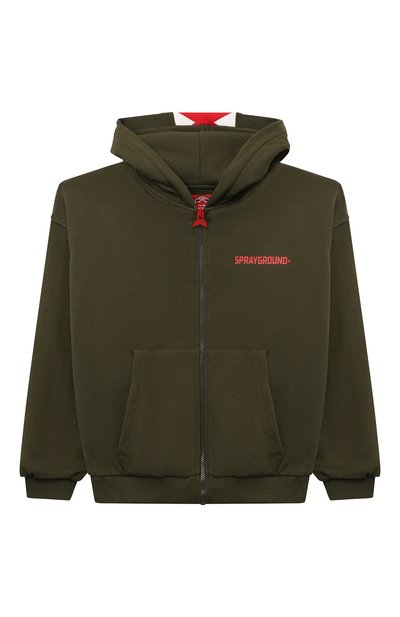 Хлопковая толстовка SPRAYGROUND, арт. SPY1112GRN, фото 1