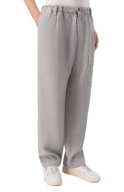 Брюки из хлопка и льна C.P. COMPANY, арт. 20CMPA251A/1103410, фото 3