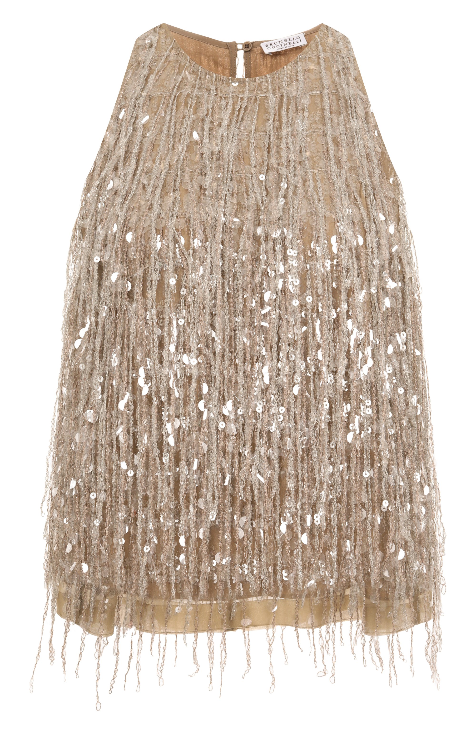 Топ с отделкой пайетками BRUNELLO CUCINELLI, арт. MF940HI800, фото 1