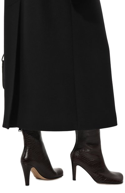 Кожаные ботильоны bloc BOTTEGA VENETA, арт. 667216/V1000, фото 3