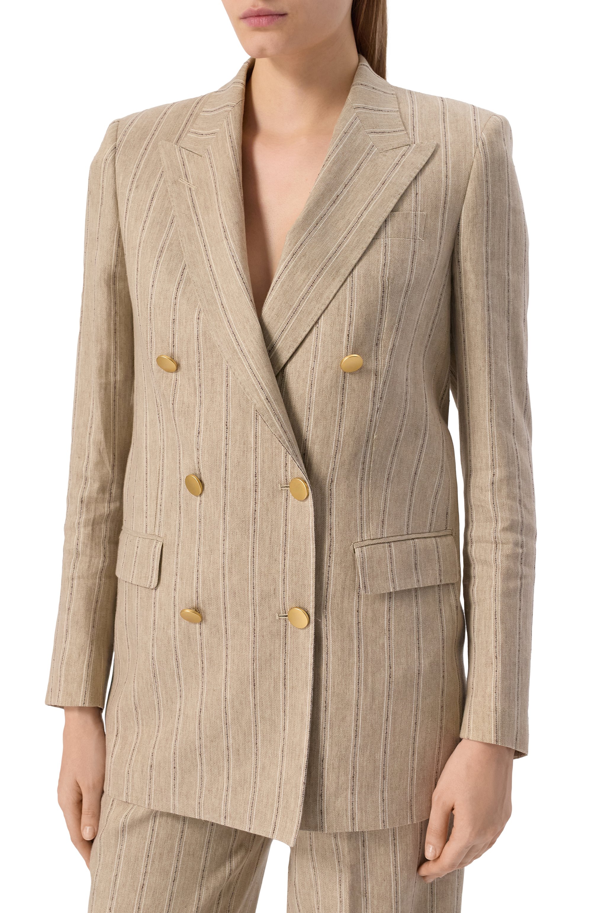 Жакет из льна и хлопка TAGLIATORE 0205, арт. J-JASMINE10B/340310, фото 3