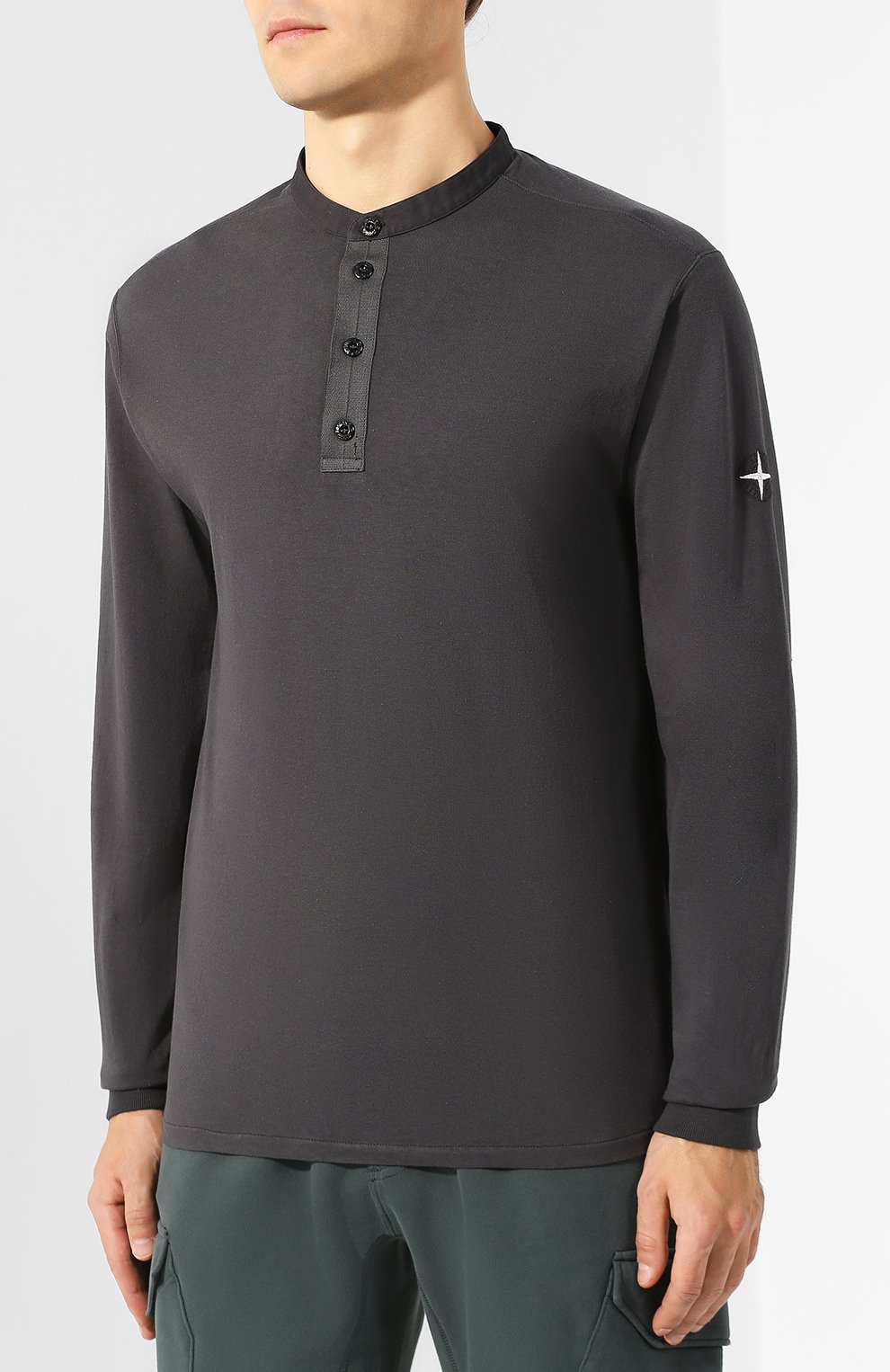 Хлопковый лонгслив STONE ISLAND, арт. 711520442, фото 3