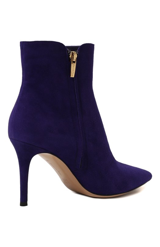 Замшевые ботильоны Levy 85 Gianvito Rossi G70321.85RIC.CASINDI Фиолетовый  G70321.85RIC.CASINDI Фото 5