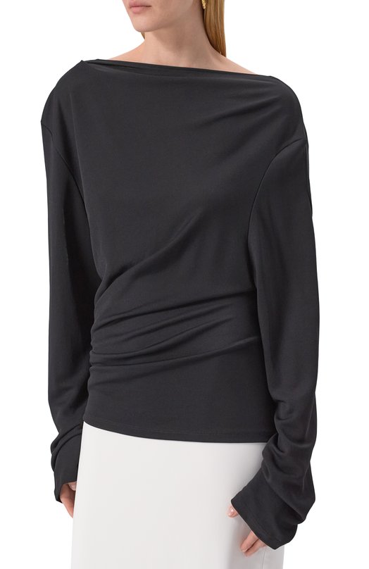 Топ из вискозы Jacquemus 25E251T0121 Чёрный  25E251T0121 Фото 3