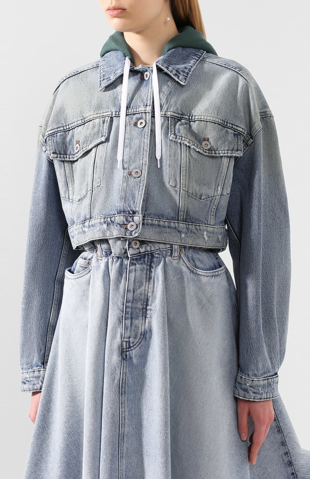 Джинсовая куртка MIU MIU, арт. GWB063-1VZS-F0013, фото 3