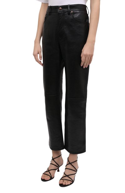 Кожаные брюки ACNE STUDIOS, арт. AK0435, фото 3
