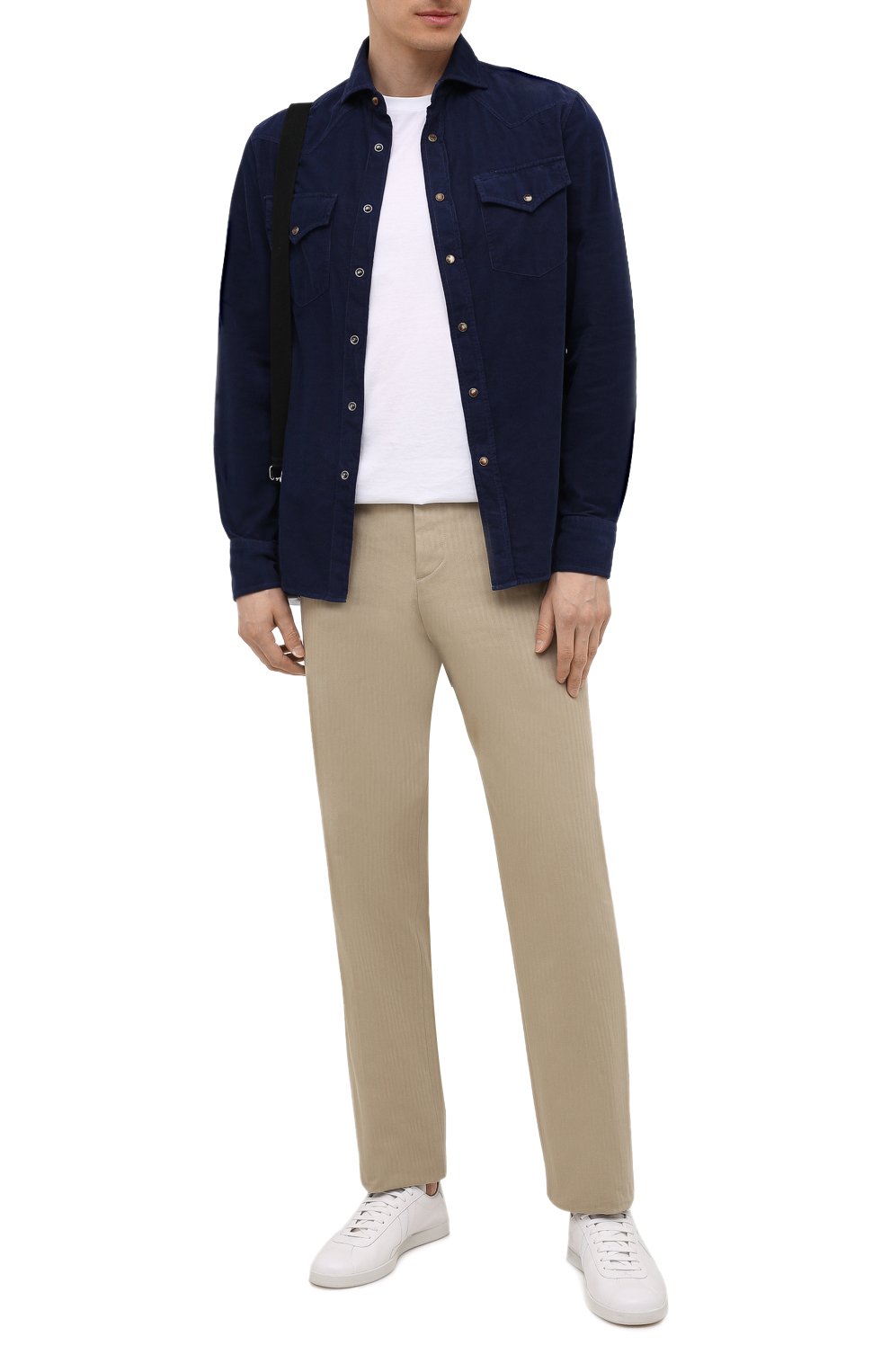 Хлопковая рубашка BRUNELLO CUCINELLI, арт. ML6884008, фото 2