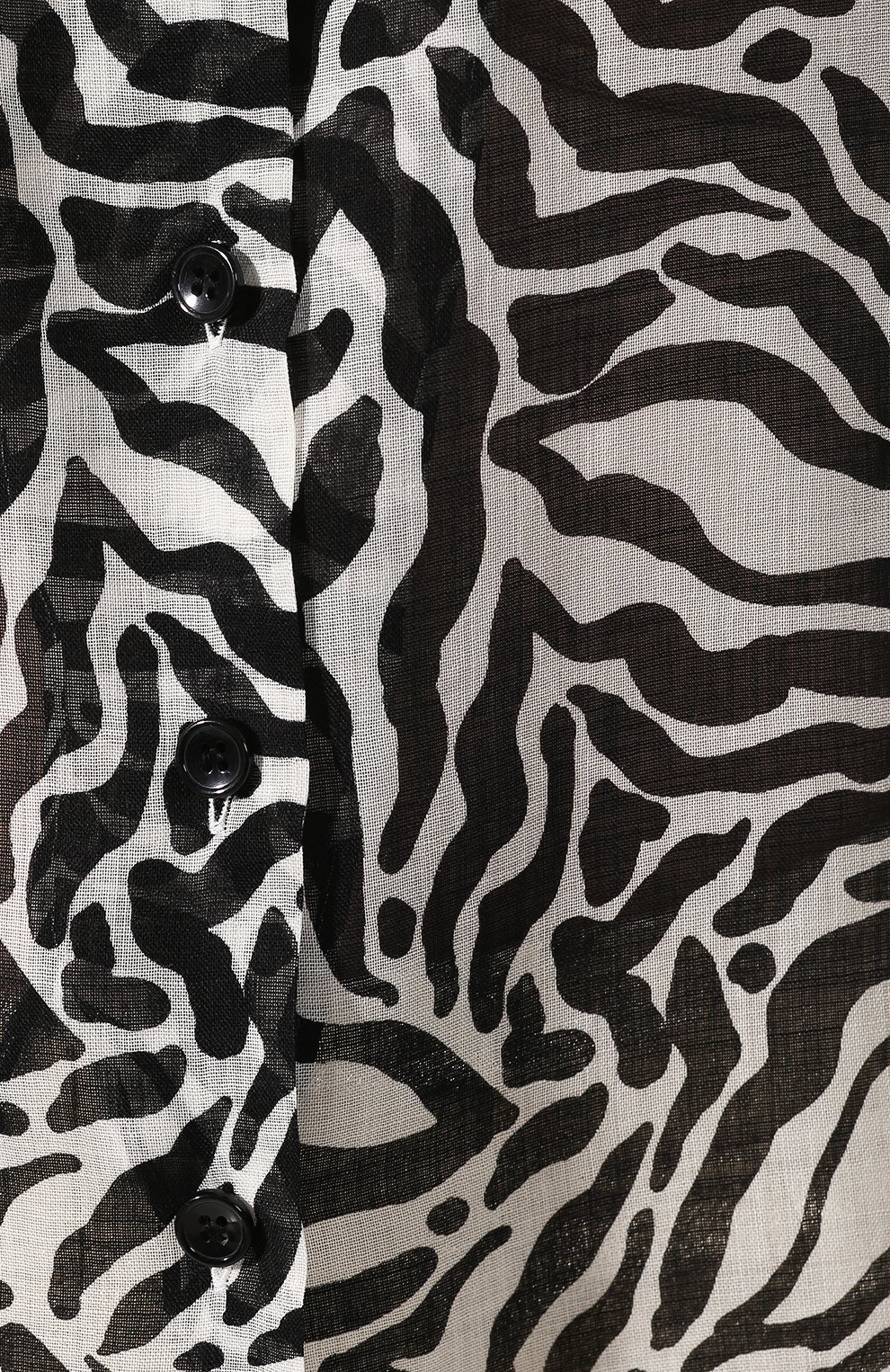 Шерстяная рубашка SAINT LAURENT черно-белого цвета по цене 119500 руб., арт. 611071/Y1A72, фото 5 Шерстяная рубашка SAINT LAURENT, арт. 611071/Y1A72, фото 5