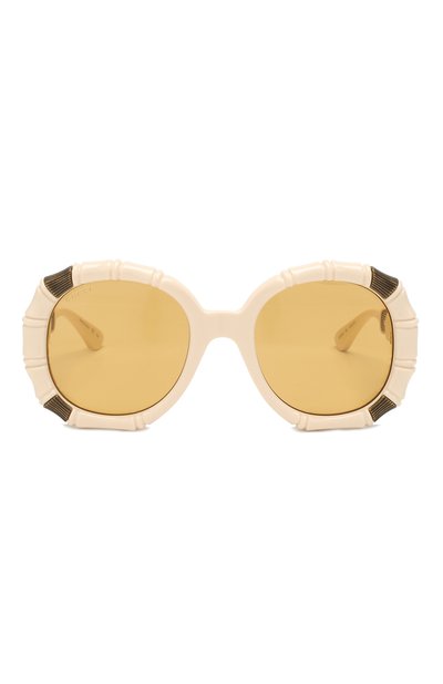 Солнцезащитные очки GUCCI кремового цвета по цене 31700 руб., арт. 610371/J1691, фото 3 Солнцезащитные очки GUCCI, арт. 610371/J1691, фото 3