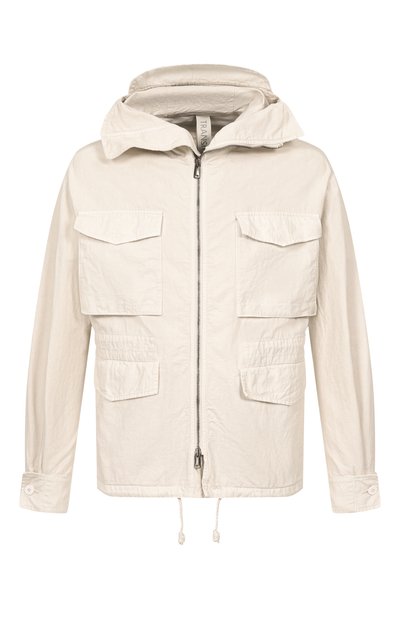 Мужская куртка из хлопка и льна TRANSIT, арт. CFUTRCE142