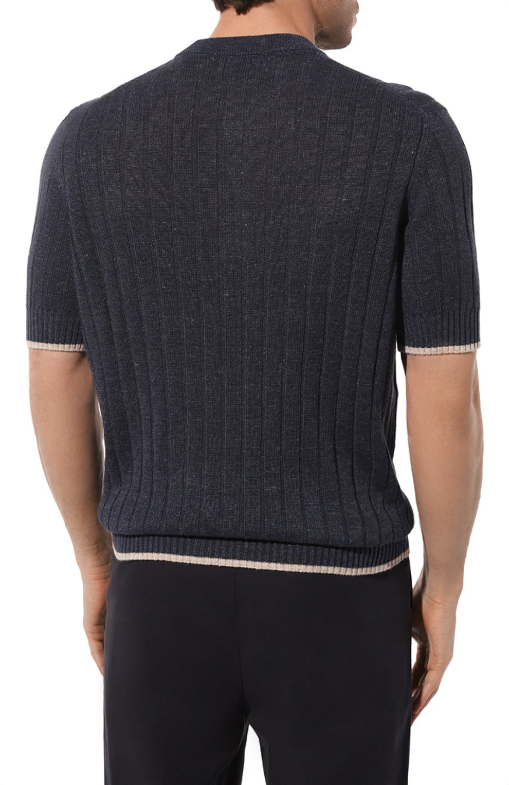 Джемпер изо льна и хлопка BRUNELLO CUCINELLI, арт. M2L70B2255, фото 4